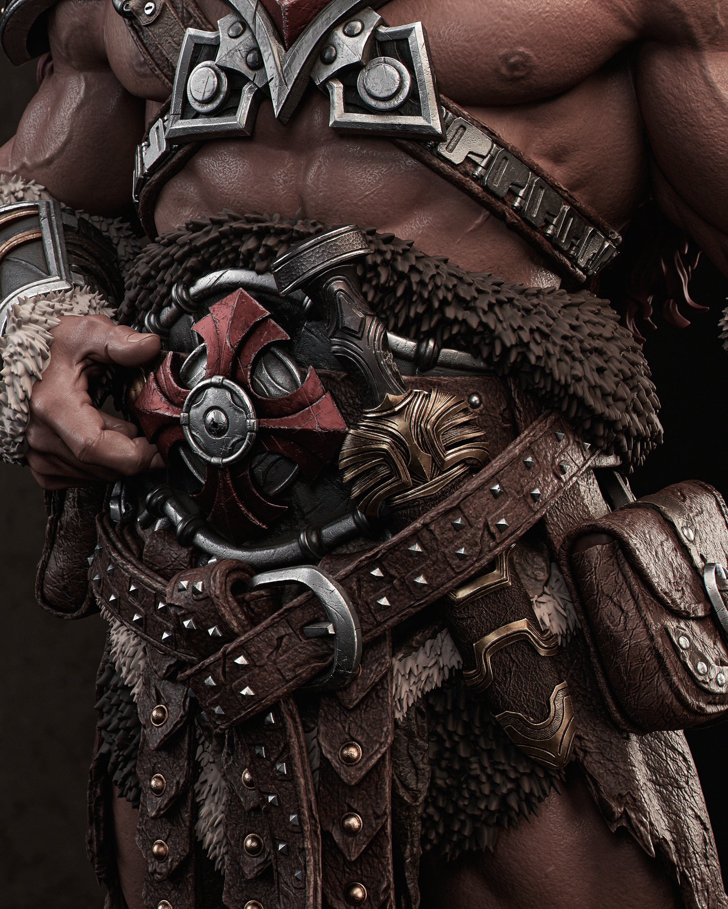 He-Man Style Barbaric Champion Resin Kit – Unpainted 3D Printed Model Kit