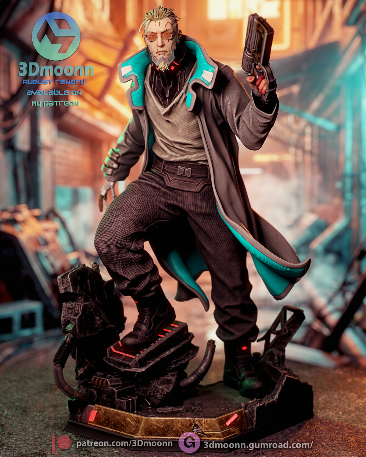Weak Kingsley Style Cyberpunk Edgerunners 2 Unpainted Resin Kit (1/6-1/12)