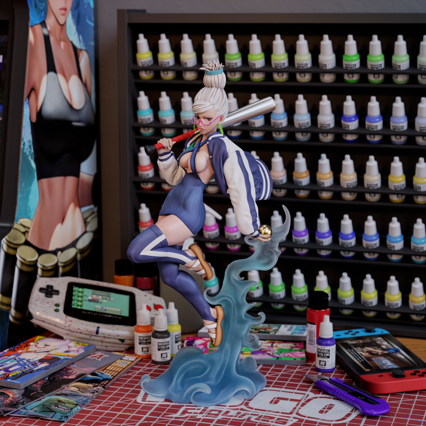 Seiko Ayase Style Dandadan Anime Unpainted Resin Garage Kit (1/6-1/12)