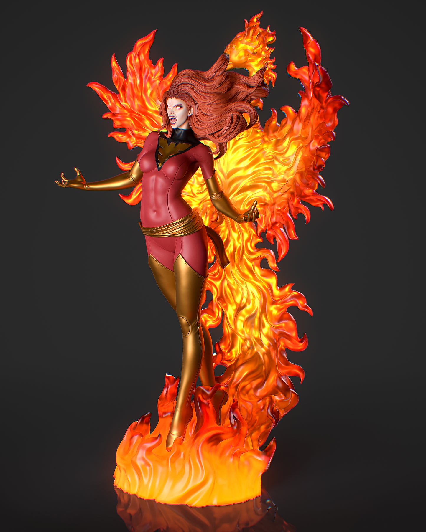 Phoenix style Ascendant Girl resin kit – Unpainted 3D Printed Model kit