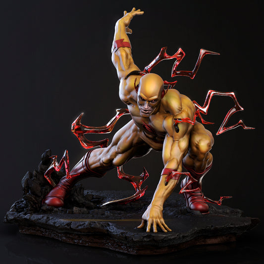 Reverse Flash style Crimson Bolt Hero resin kit – Unpainted 3D Printed Model kit