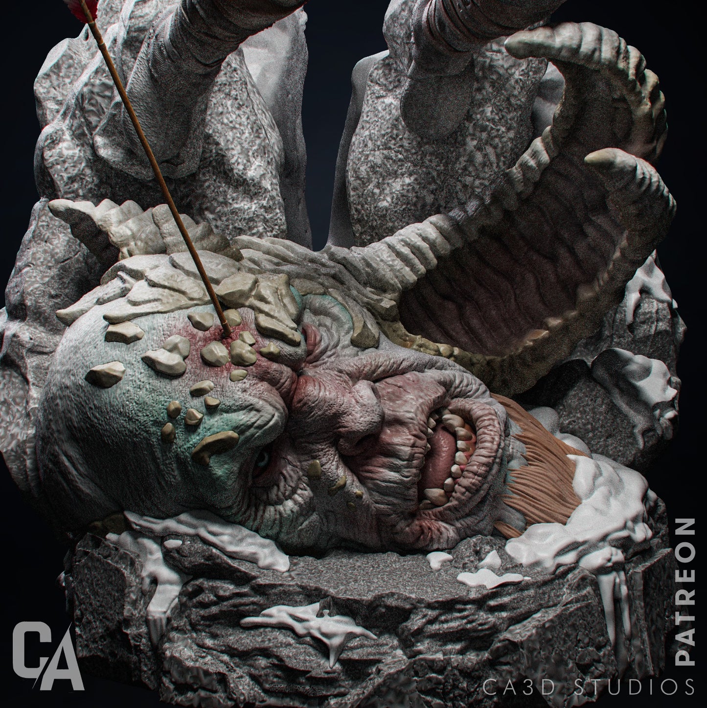Kratos style Godslayer resin kit – Unpainted 3D Printed Model kit