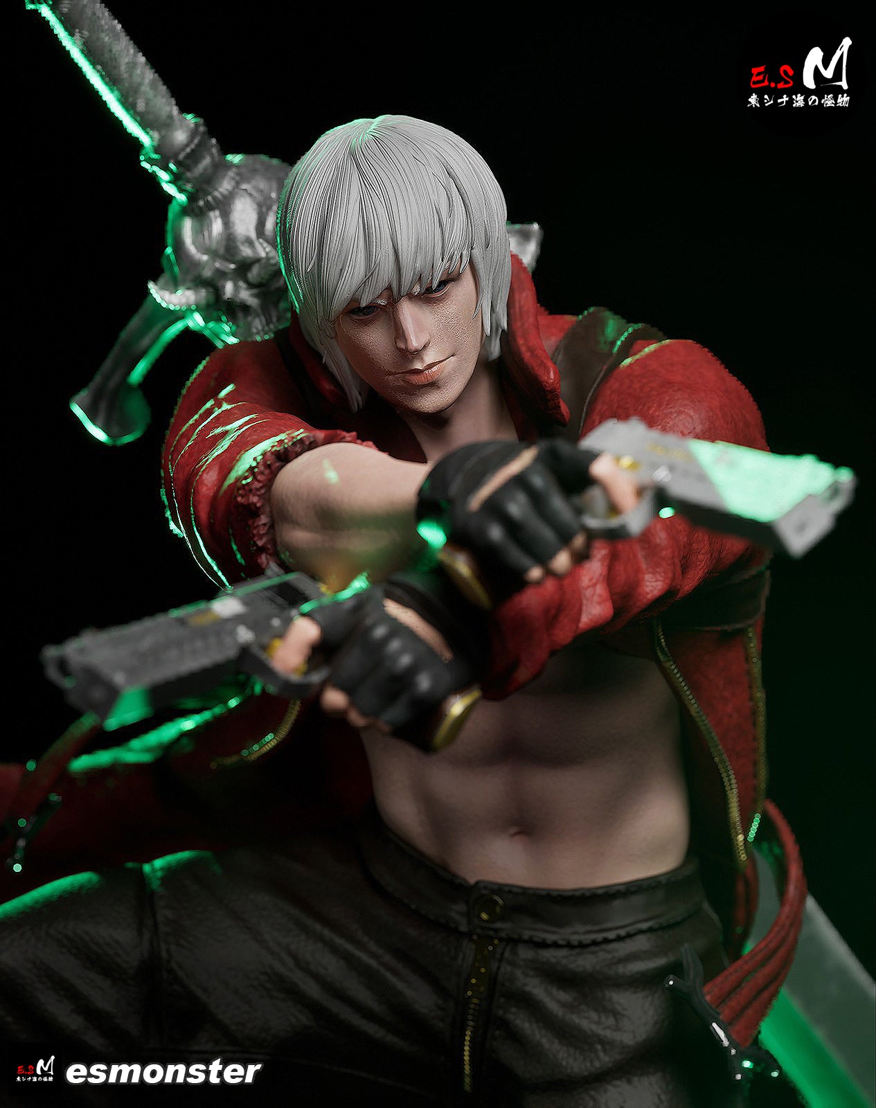 Dante Style Devil May Cry Unpainted Resin Garage Model Kit (1/6-1/12)