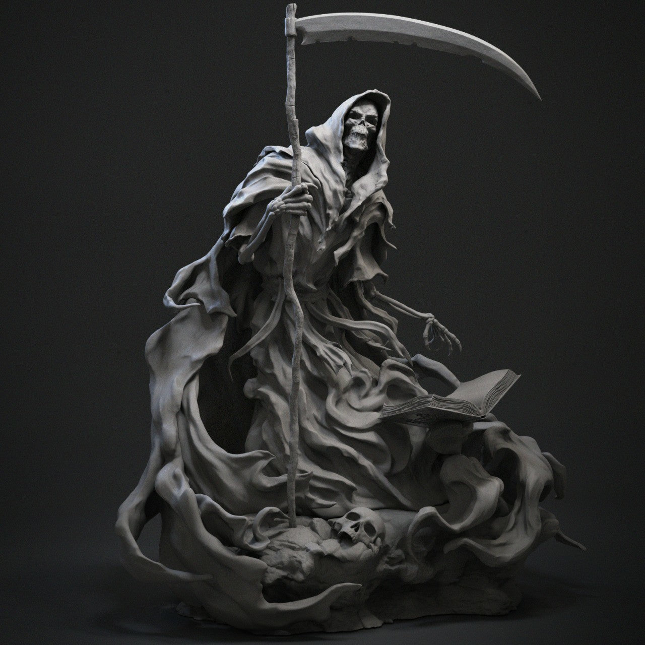 Grim reaper statue