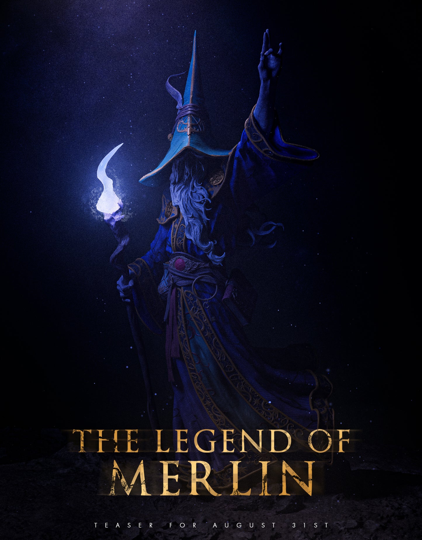 Merlin Grand Wizard resin kit – Unpainted 3D Printed Model kit