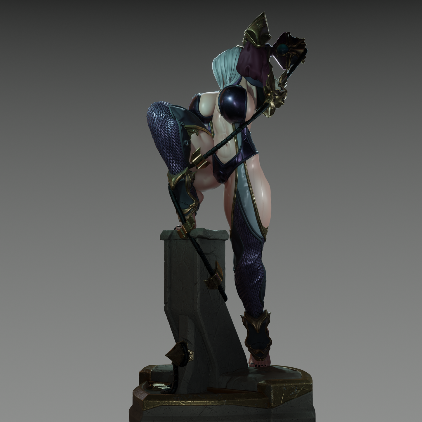 Ivy style Whipblade Temptress Girl resin kit – Unpainted 3D Printed Model kit