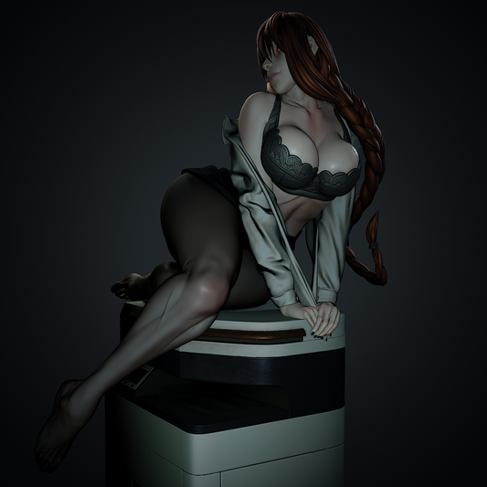 Makima style Control Devil Girl resin kit – Unpainted 3D Printed Model kit