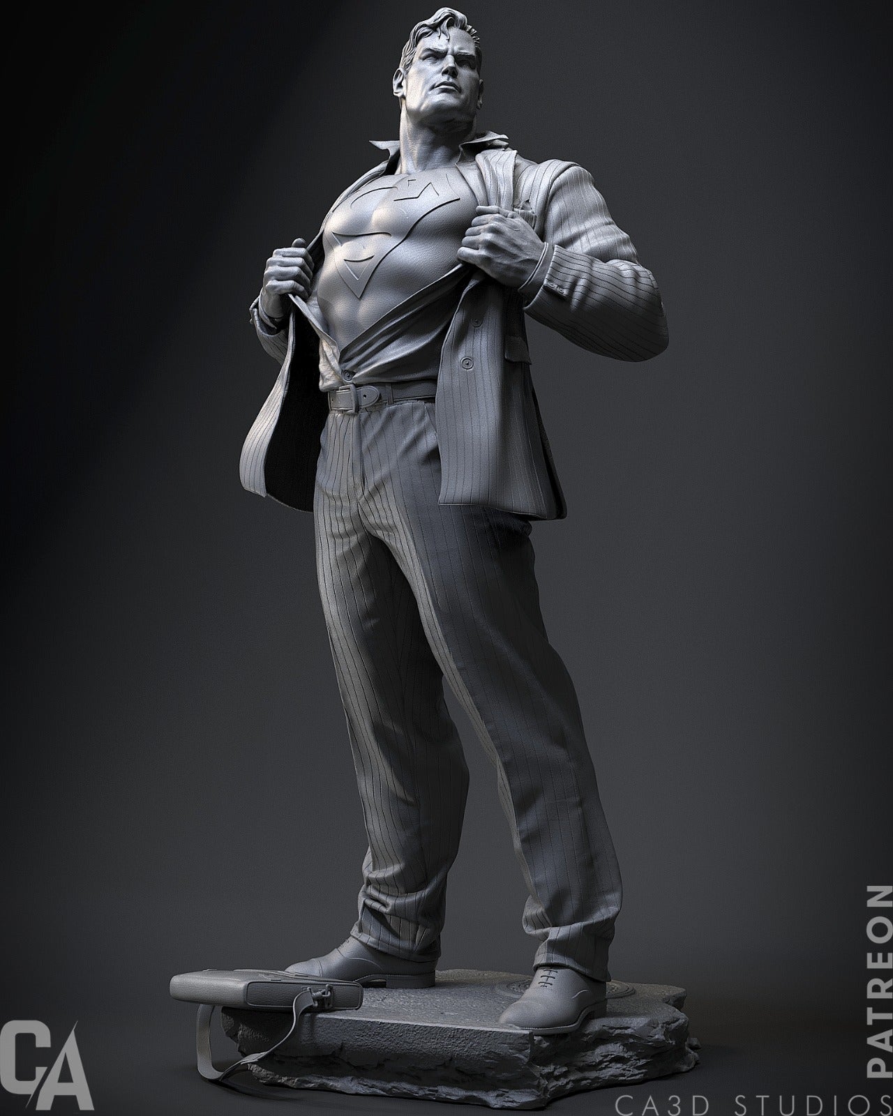 Superman style Man of Might resin kit – Unpainted 3D Printed Model kit