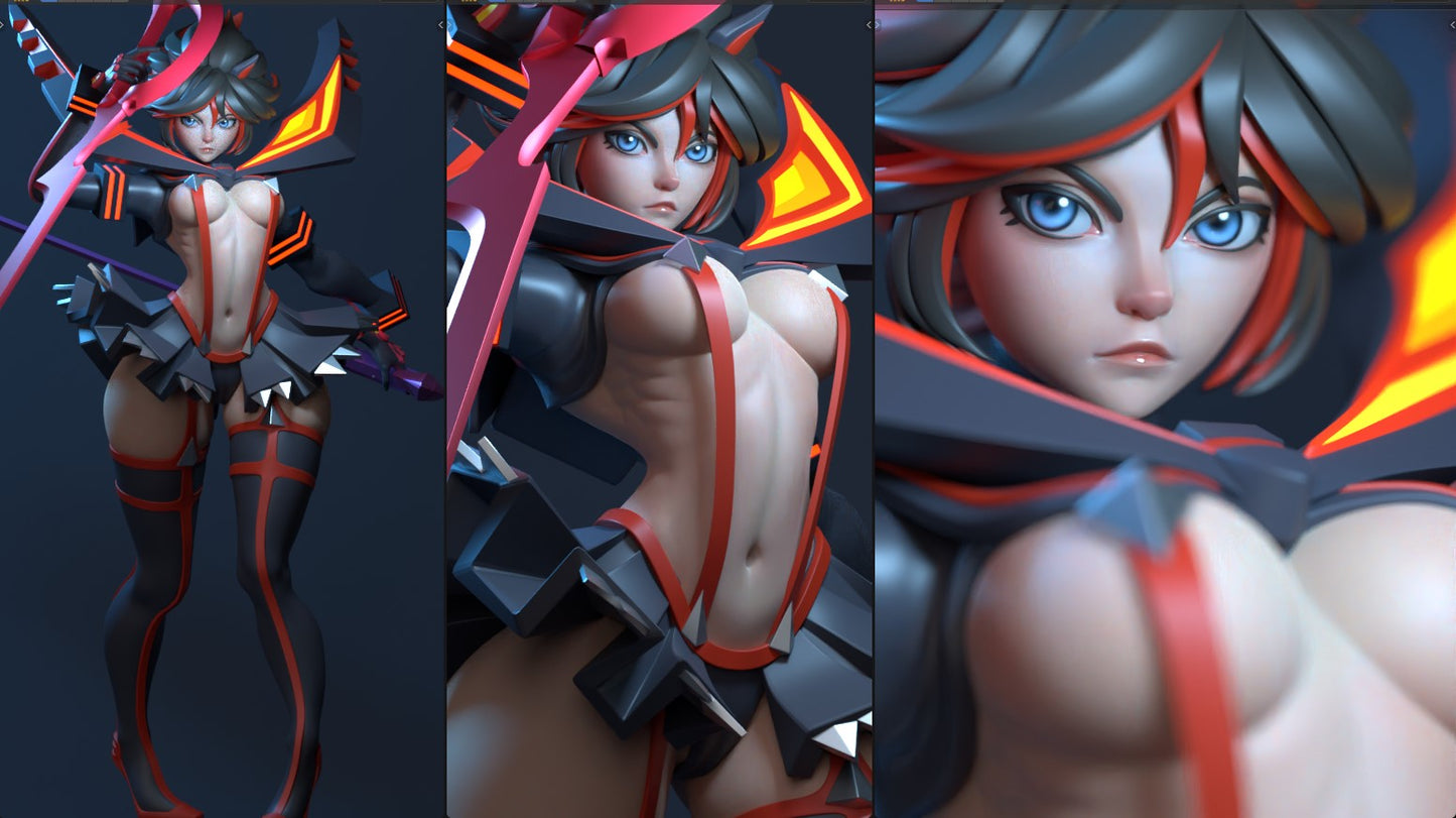 Ryuko Matoi Style Kill la Kill Anime Unpainted Resin Garage Kit (1/6-1/12)