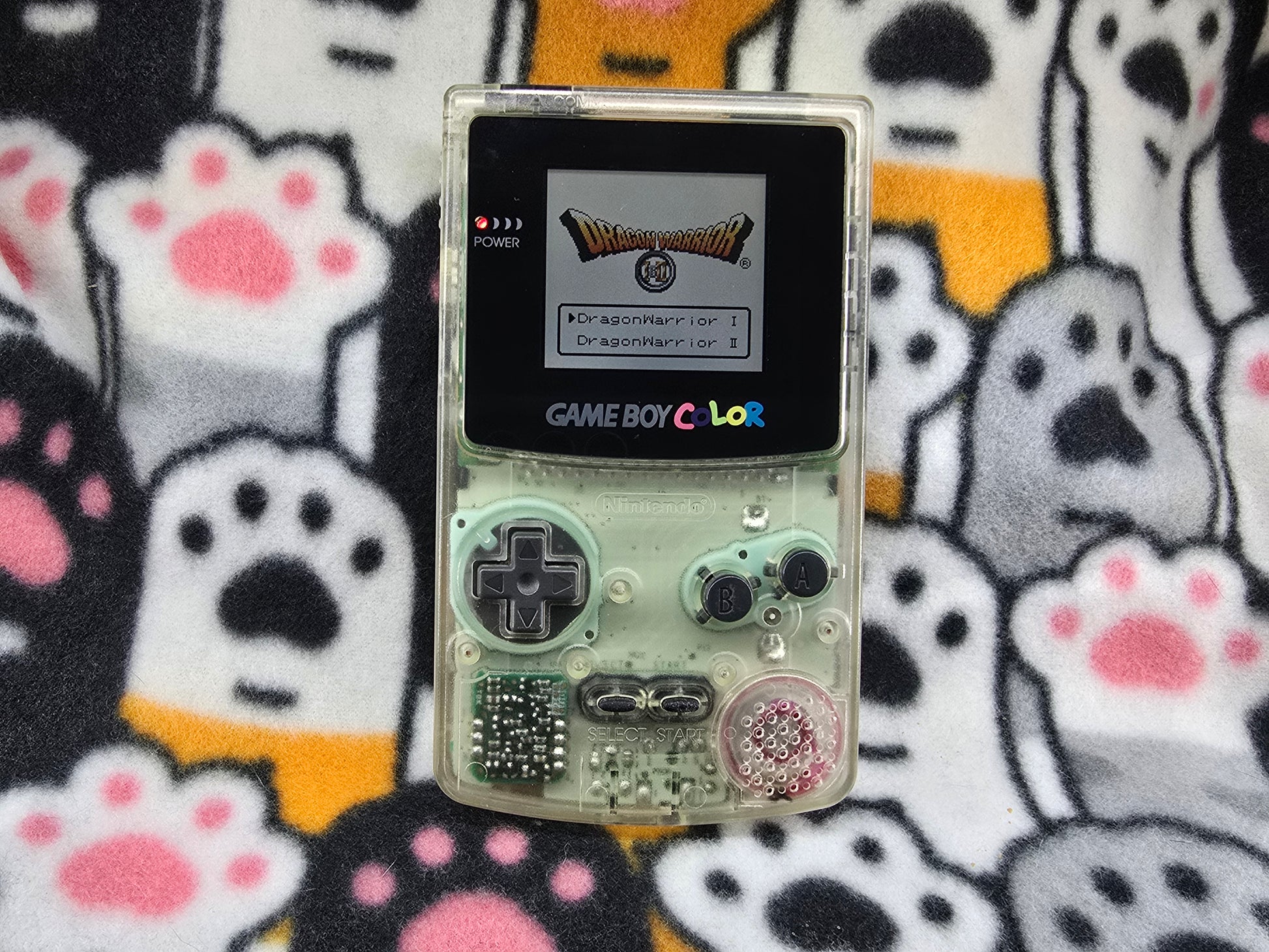 Custom Game Boy Color front view – upgraded retro handheld console