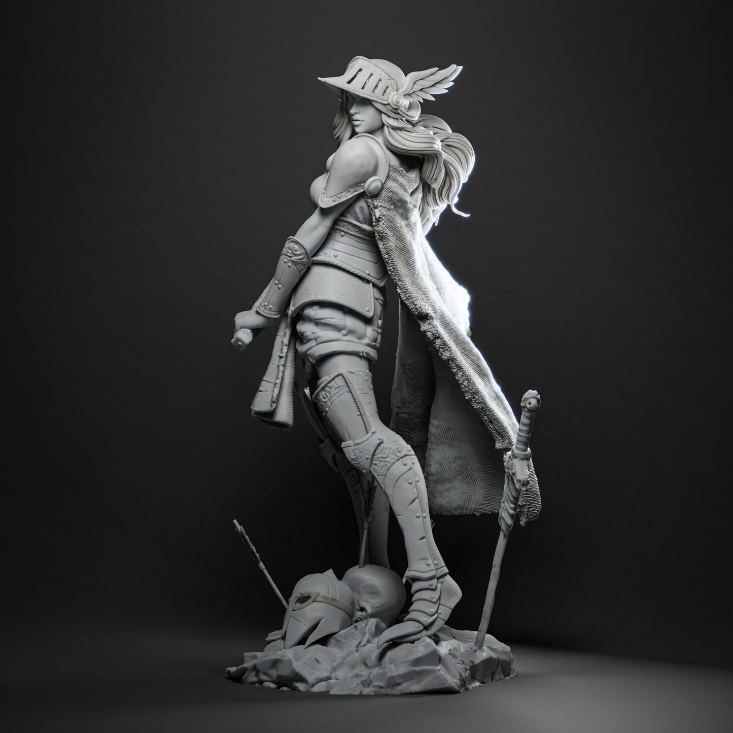 Valkyrie Malenia Style Elden Ring Unpainted Resin Garage Model Kit (1/6-1/12)