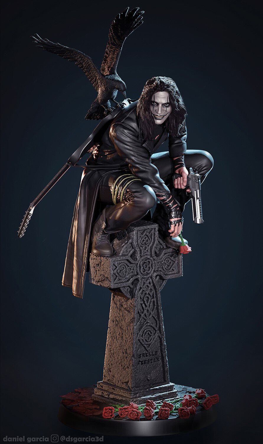The Crow style Vengeful Spirit resin kit – Unpainted 3D Printed Model kit