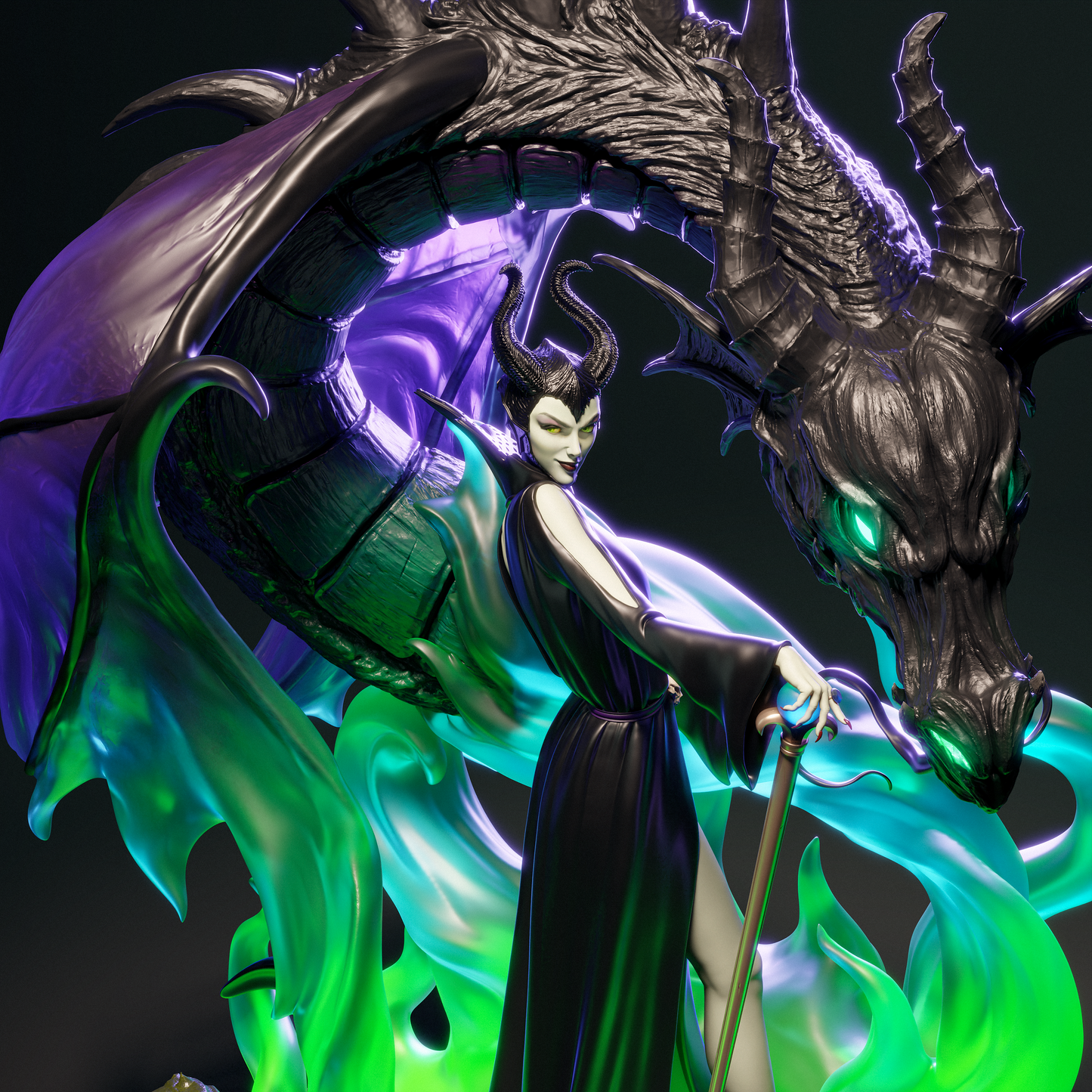 Maleficent resin kit – Unpainted 3D Printed Model kit