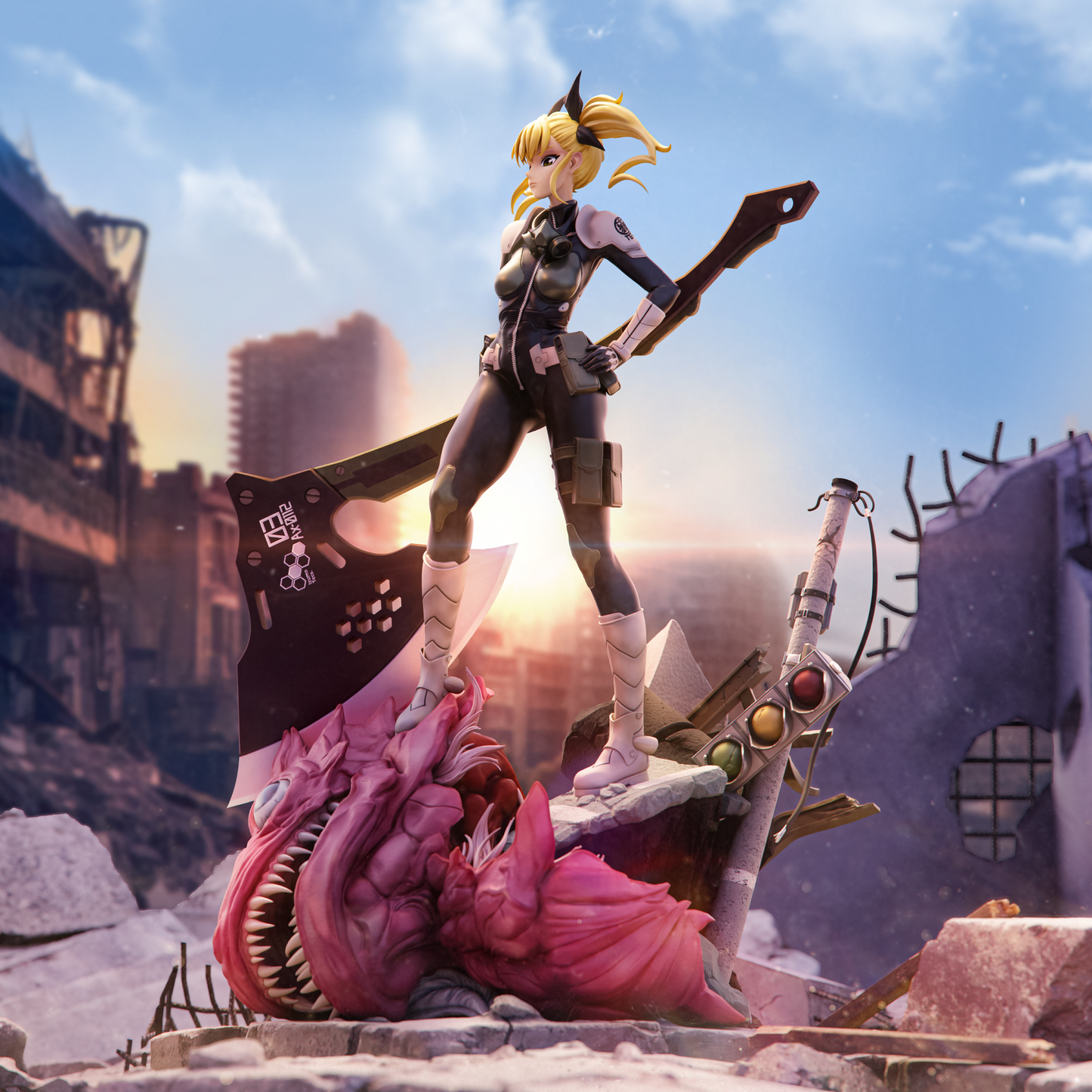 Kikoru Shinomiya Style Monster Hunter Resin Kit – Unpainted 3D Printed Model Kit