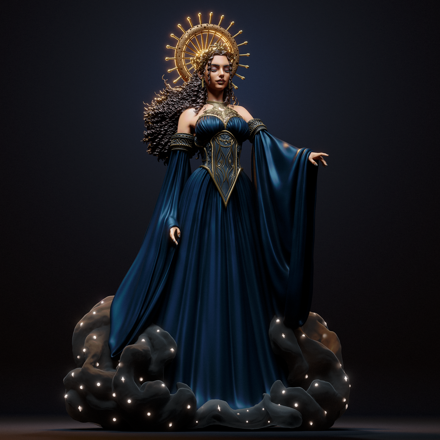 Night Goddess Nyx resin kit – Unpainted 3D Printed Model kit