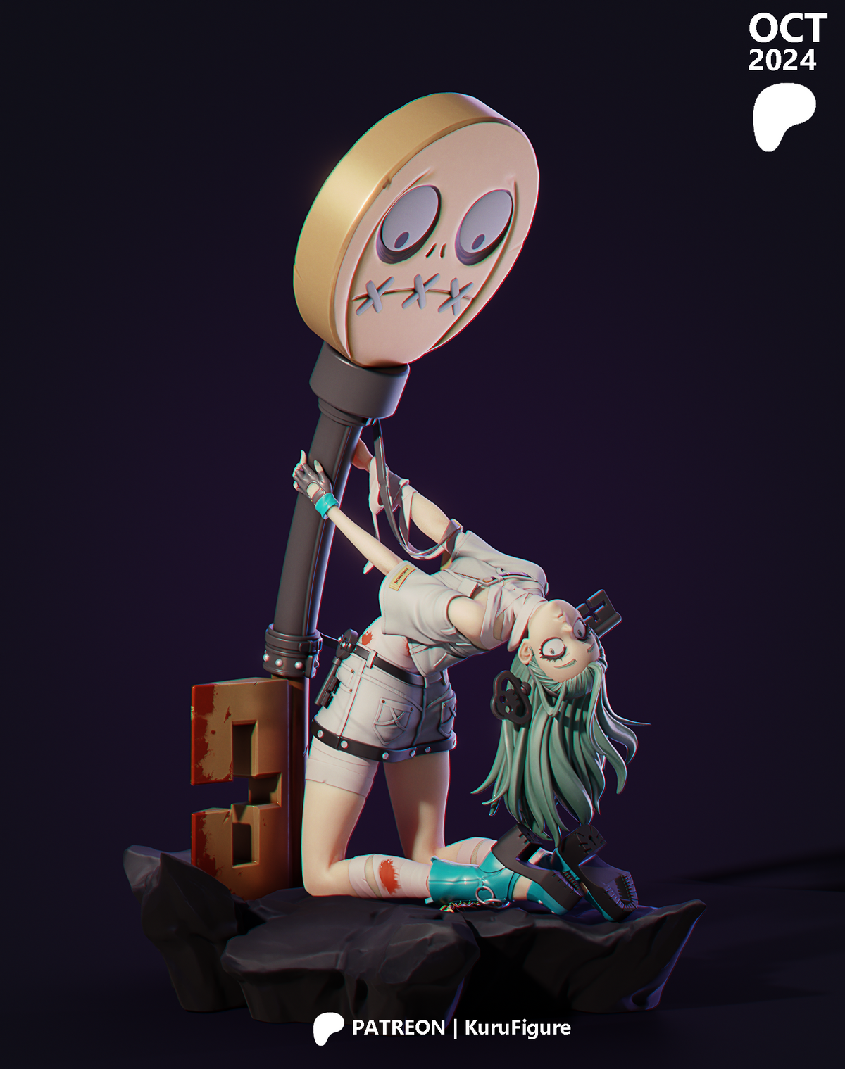 A.B.A Style Guilty Gear Unpainted Resin Garage Kit (1/6-1/12)