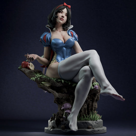 Snow White style Twisted Fairytale Girl resin kit – Unpainted 3D Printed Model kit