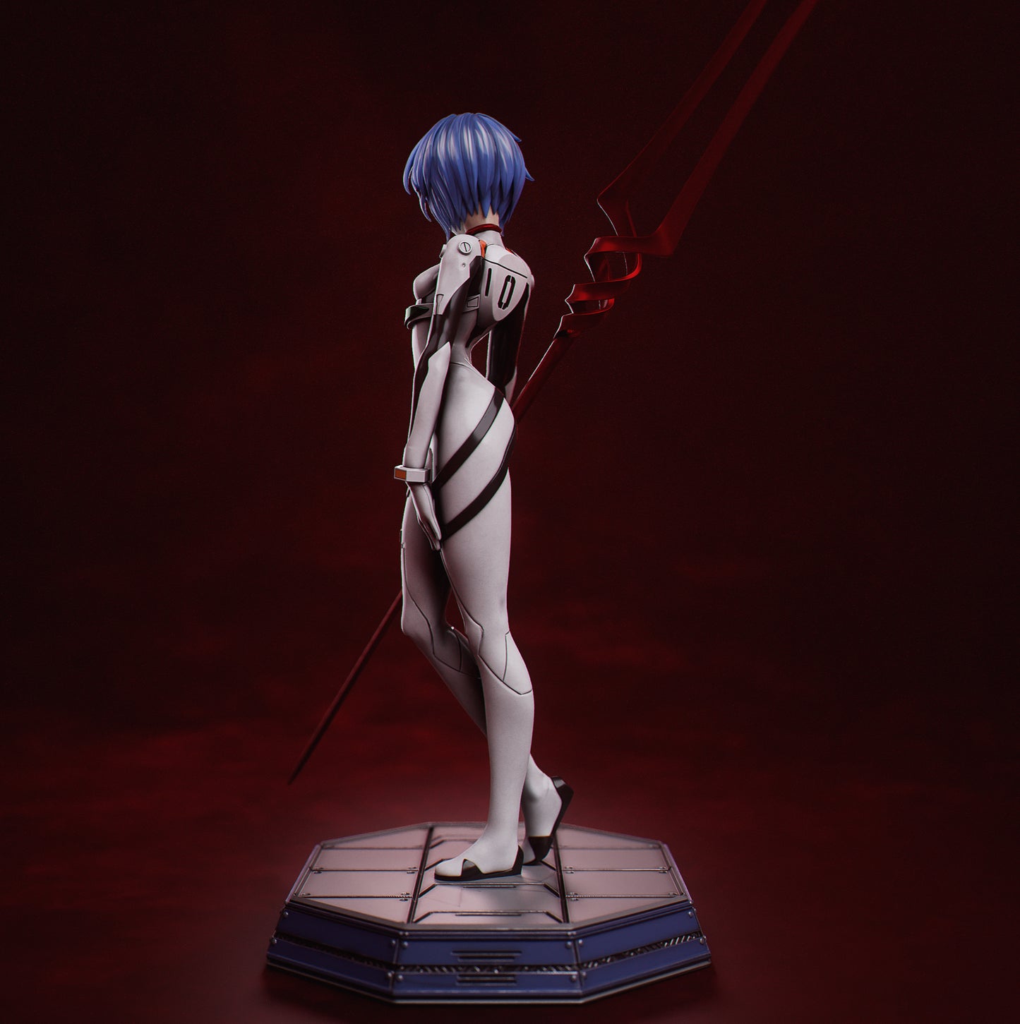Rei Ayanami style resin kit – Unpainted 3D Printed Model kit