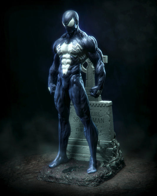 Symbiote Spider-Man Style Marvel Unpainted Resin Garage Kit (1/6-1/12)