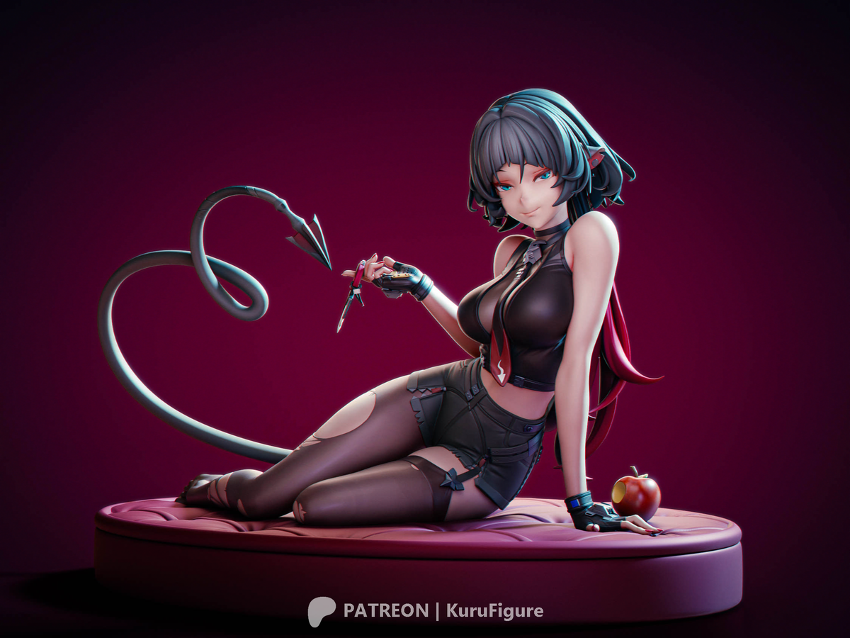 Jane Doe Style Zenless Zone Zero Unpainted Resin Kit (1/6-1/12)