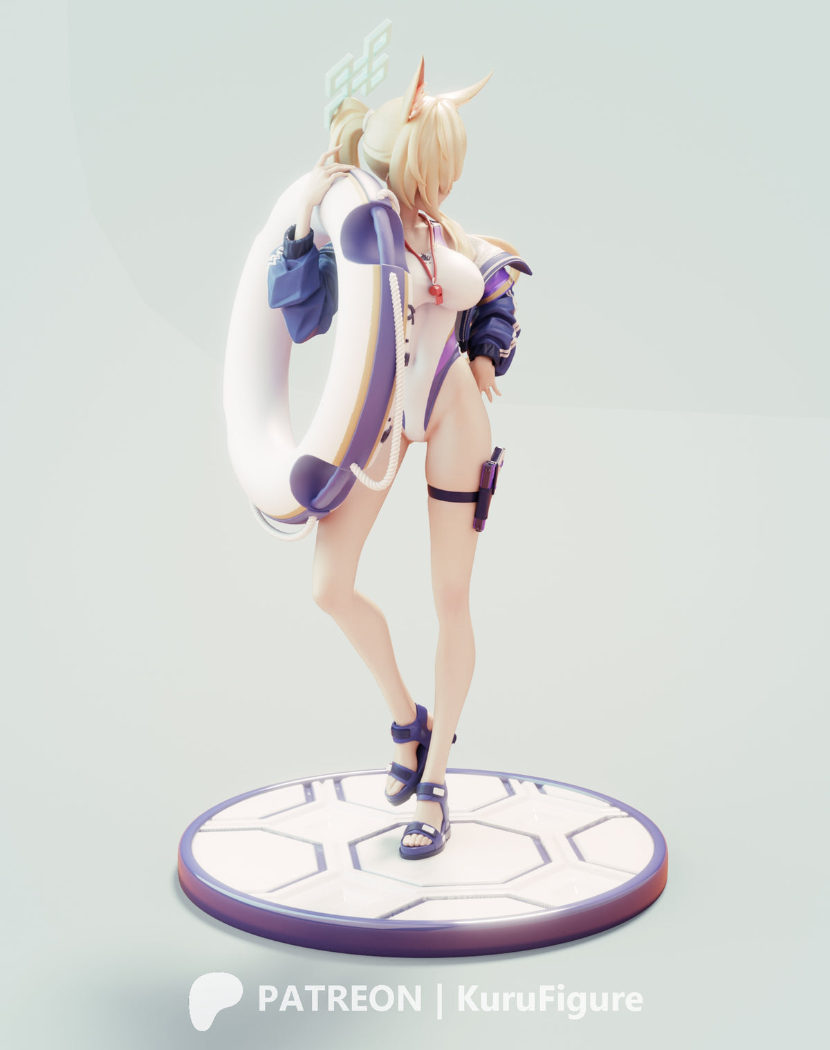 Blue Archive Ogata Kanna Unpainted Resin Kit (1/6-1/12)