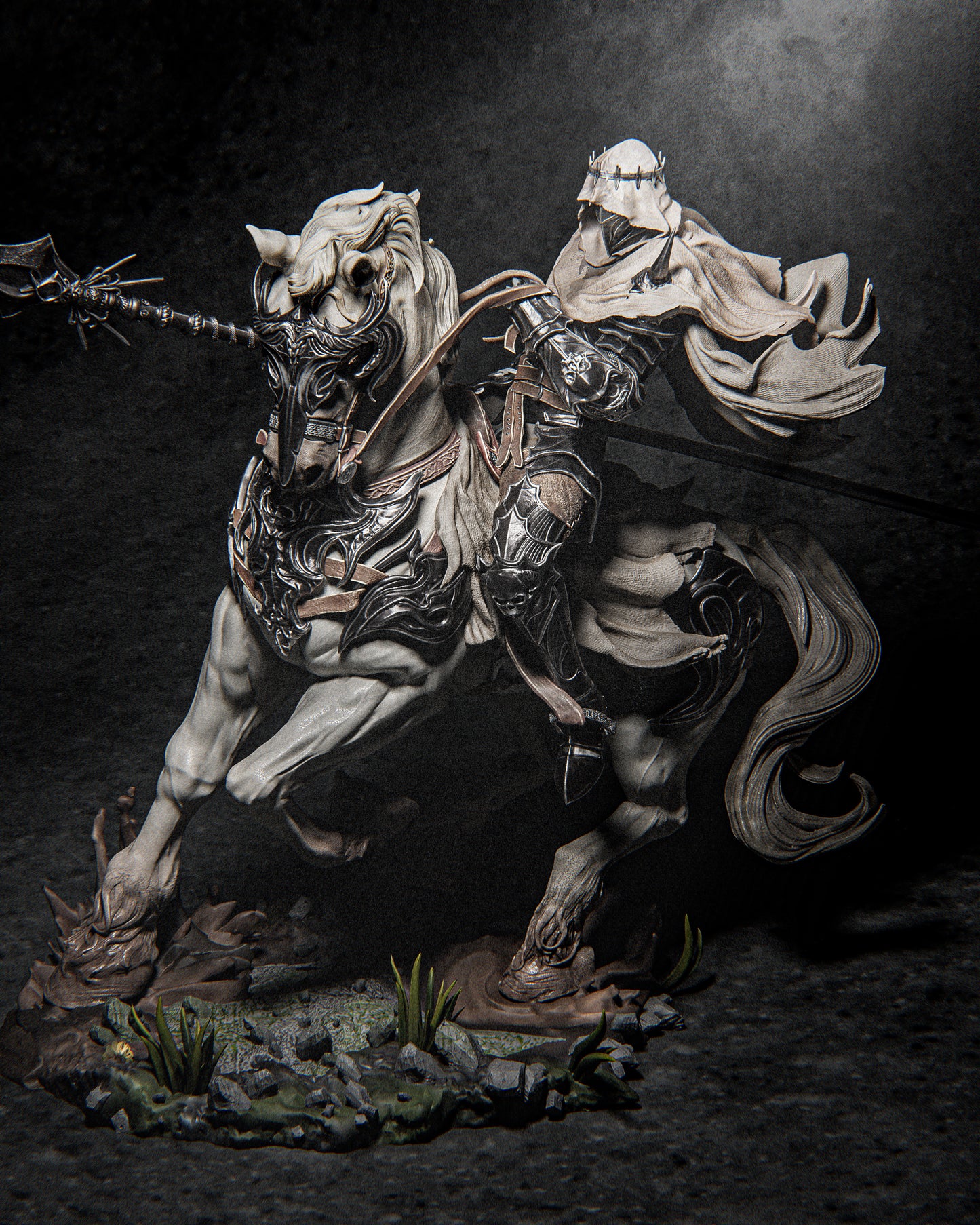 Dareios Style Warlock Knight Resin Kit – Unpainted 3D Printed Model Kit