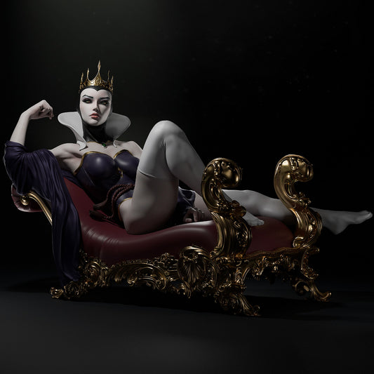 Evil Queen style Poison Monarcn resin kit – Unpainted 3D Printed Model kit