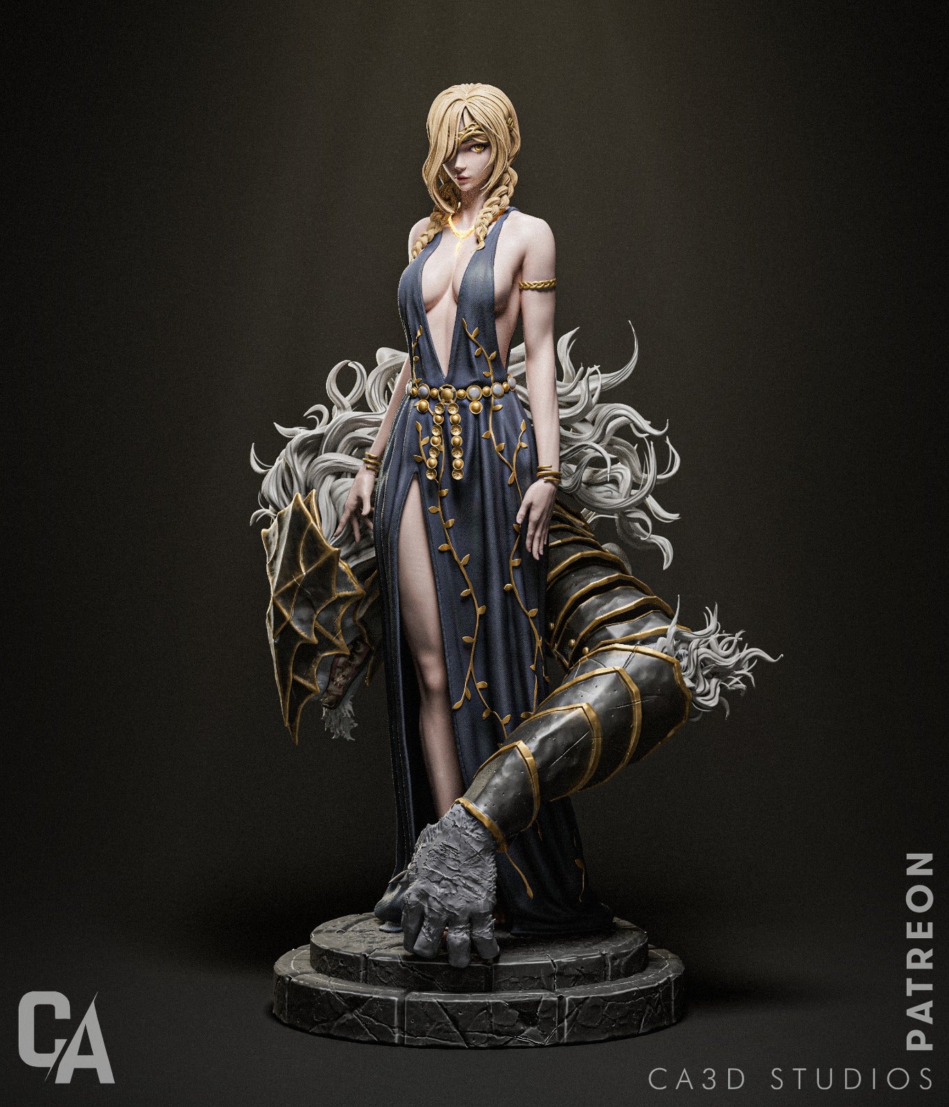 Marika & Maliketh Style Elden Ring Unpainted Resin Garage Kit (1/6-1/12)