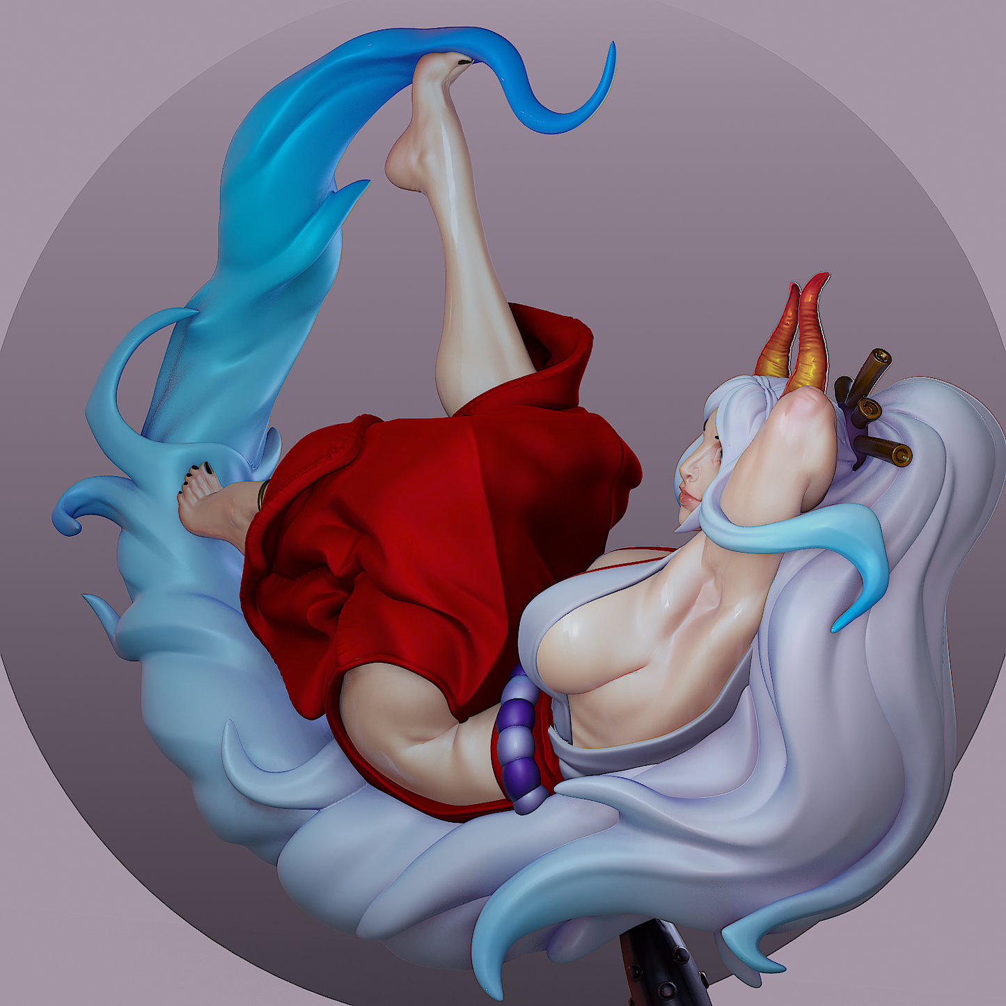 Yamato style Frost Guardian Girl resin kit – Unpainted 3D Printed Model kit