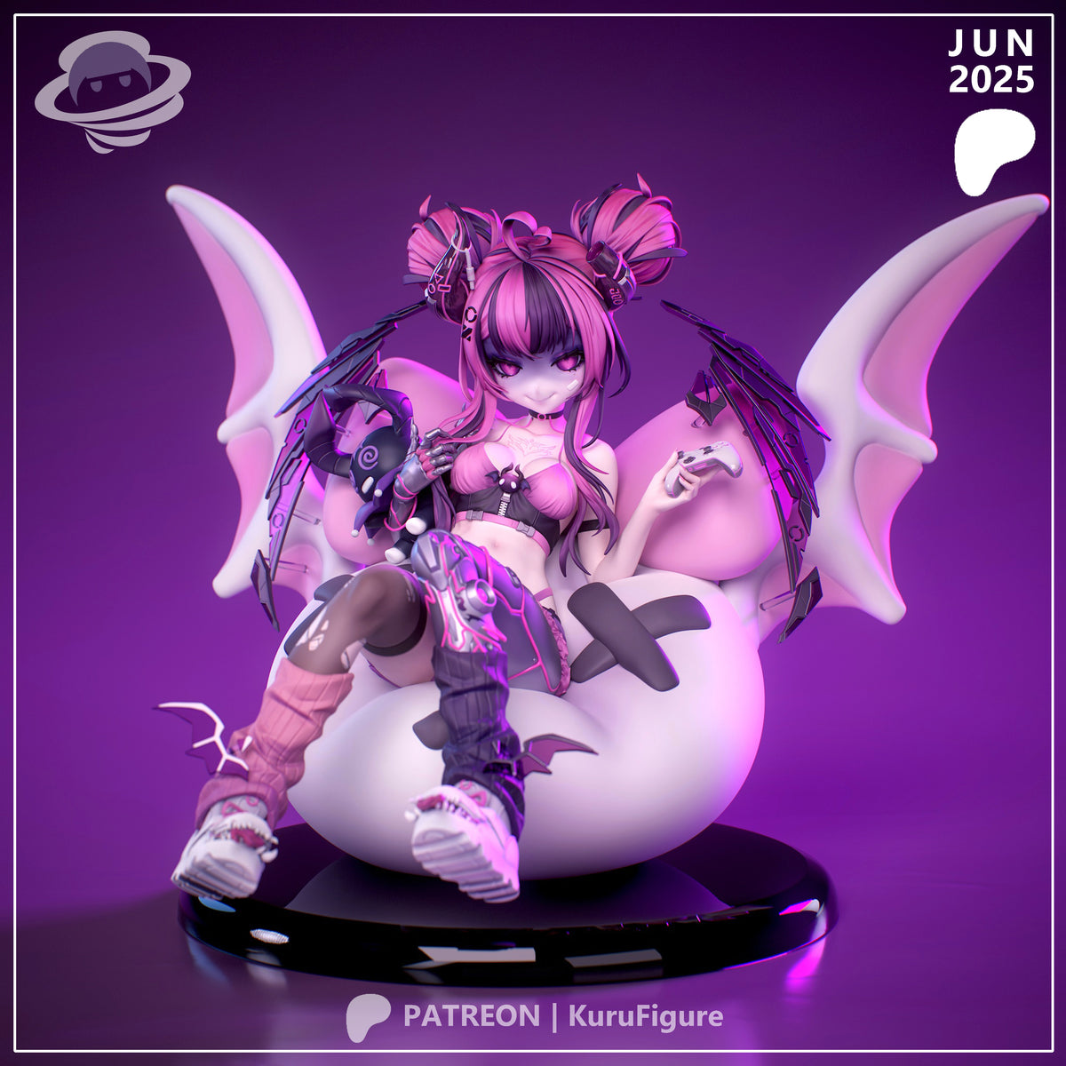 Ironmouse Style VTuber Unpainted Resin Garage Kit (1/6-1/12)