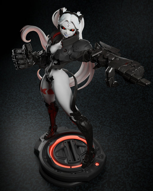 Rebecca Smasher style Pink Bruiser Girl resin kit – Unpainted 3D Printed Model kit