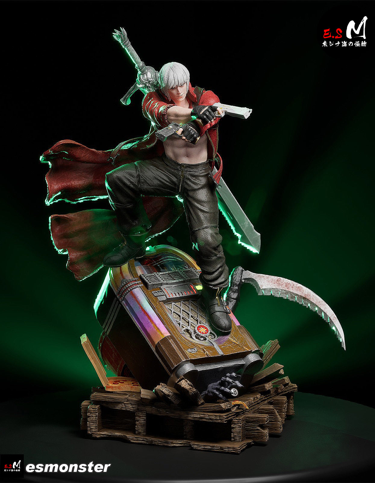 Dante Style Devil May Cry Unpainted Resin Garage Model Kit (1/6-1/12)