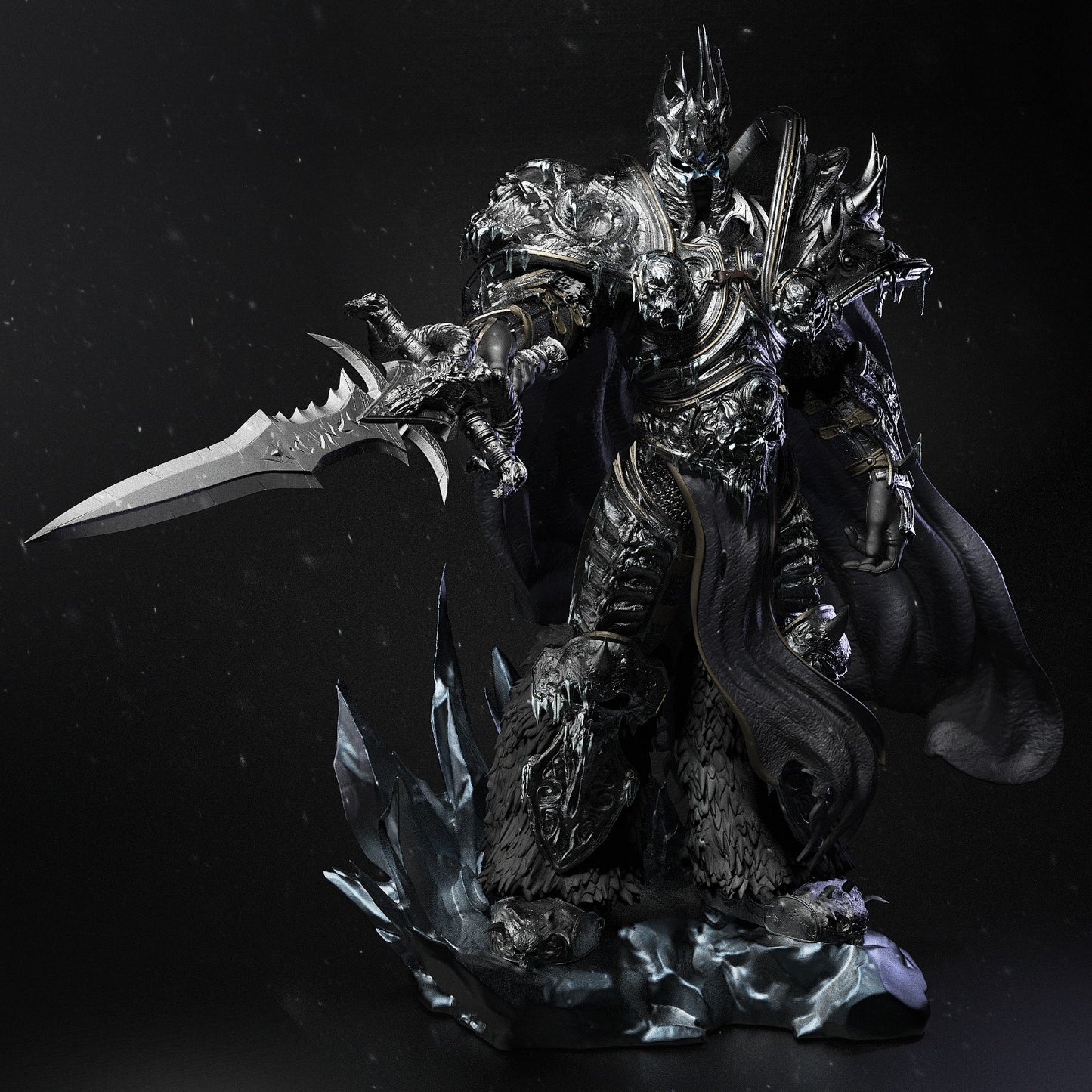 Lich King style Frozen Tyrant resin kit – Unpainted 3D Printed Model kit