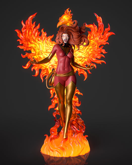 Phoenix style Ascendant Girl resin kit – Unpainted 3D Printed Model kit