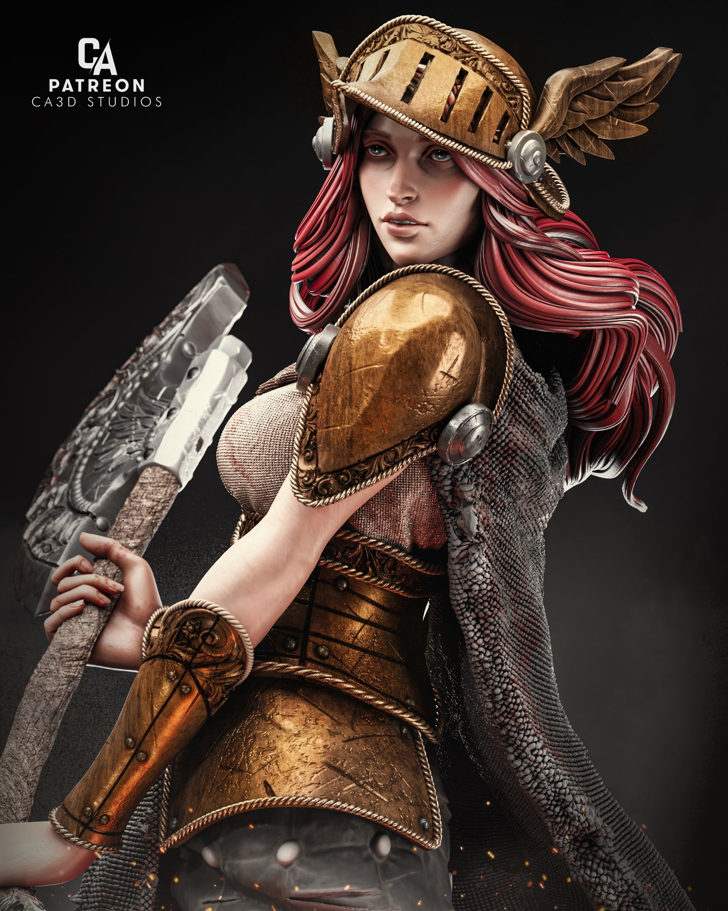 Valkyrie Malenia Style Elden Ring Unpainted Resin Garage Model Kit (1/6-1/12)