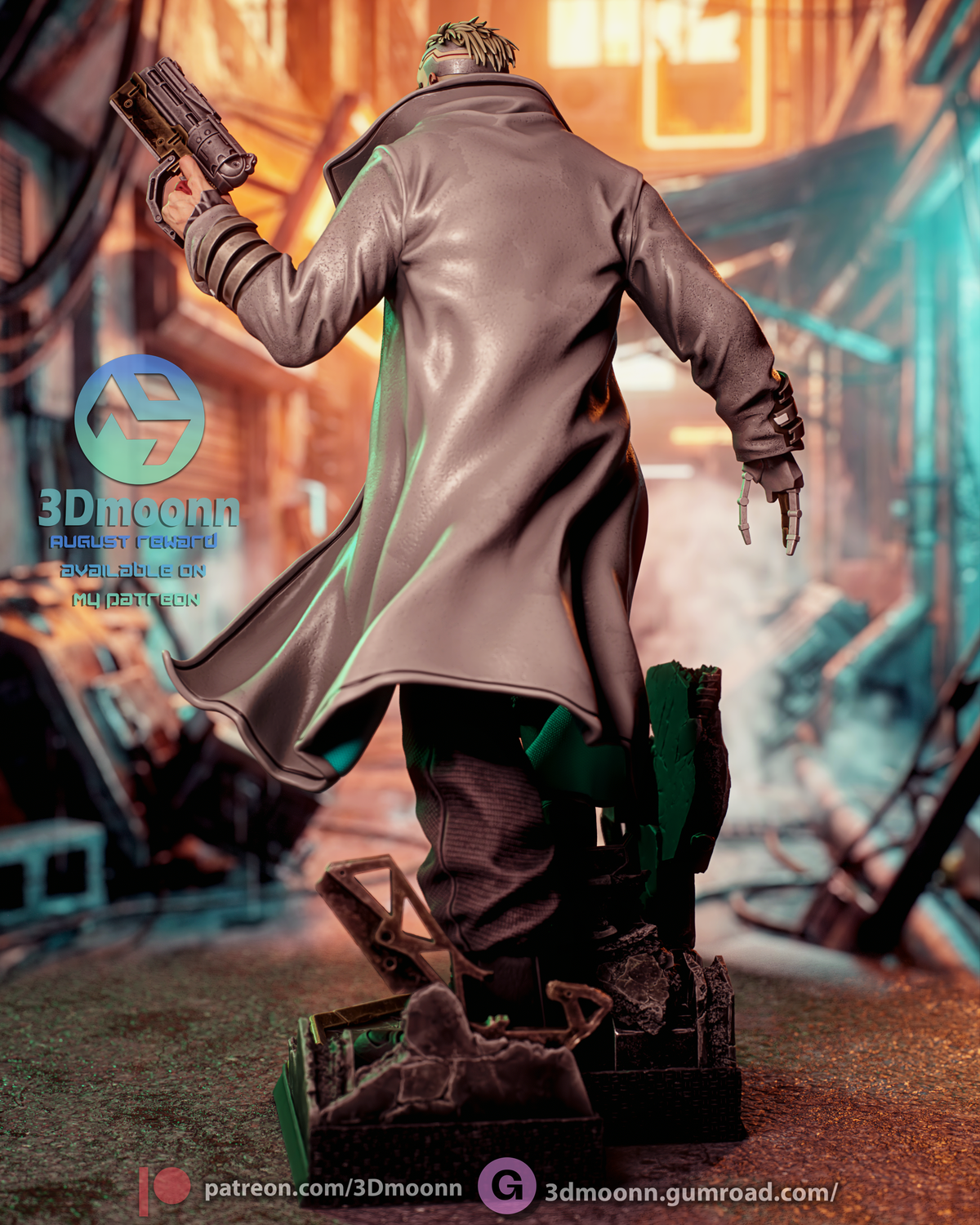 Weak Kingsley Style Cyberpunk Edgerunners 2 Unpainted Resin Kit (1/6-1/12)
