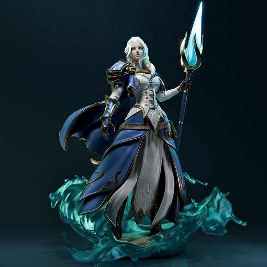 Jaina style Arcane Admiral Girl resin kit – Unpainted 3D Printed Model kit