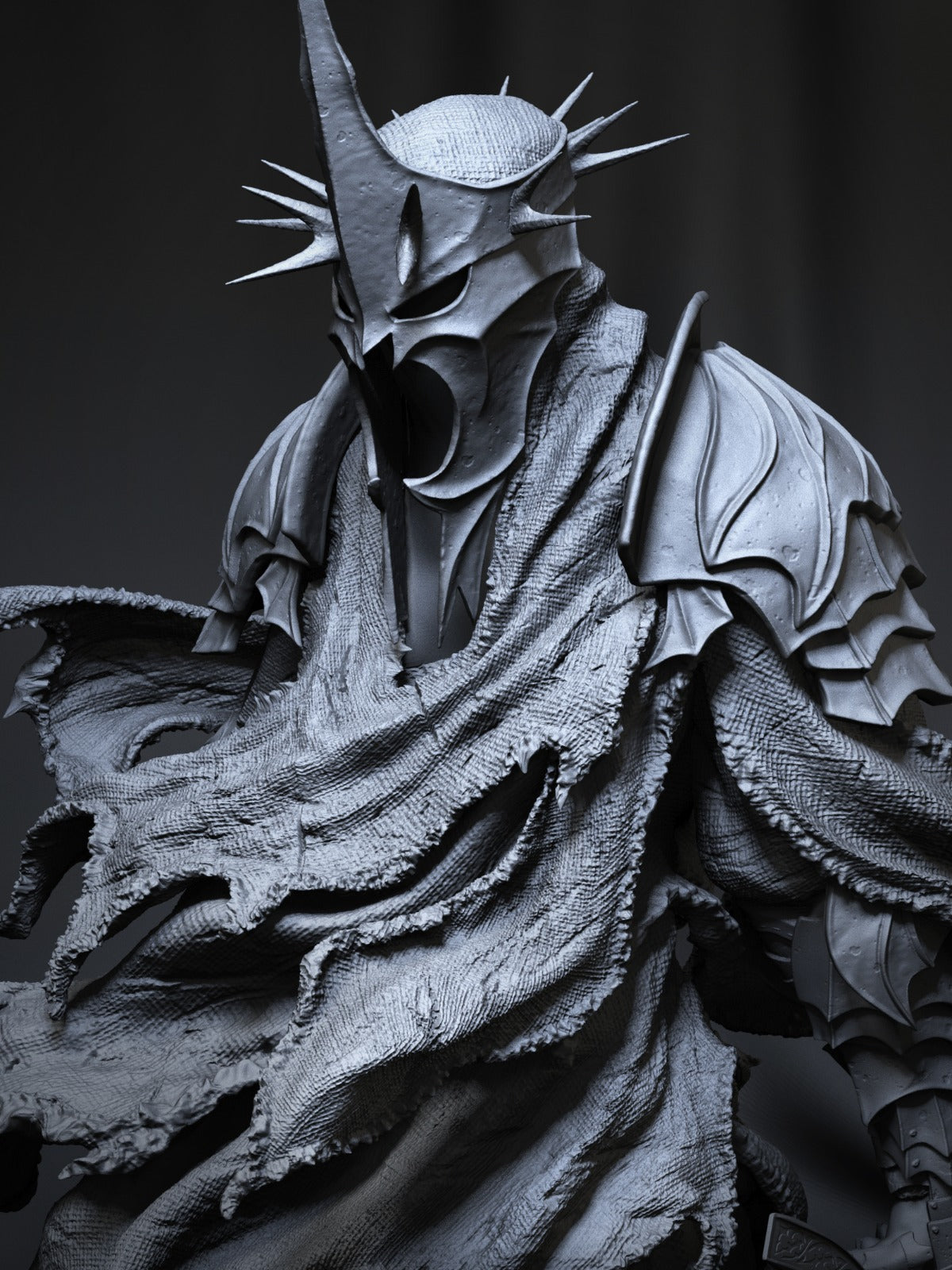 Witch King Style Nazgul Resin Kit – Unpainted 3D Printed Model Kit