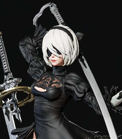 Attack 2B Style NieR Automata Unpainted Resin Garage Model Kit (1/6-1/12)