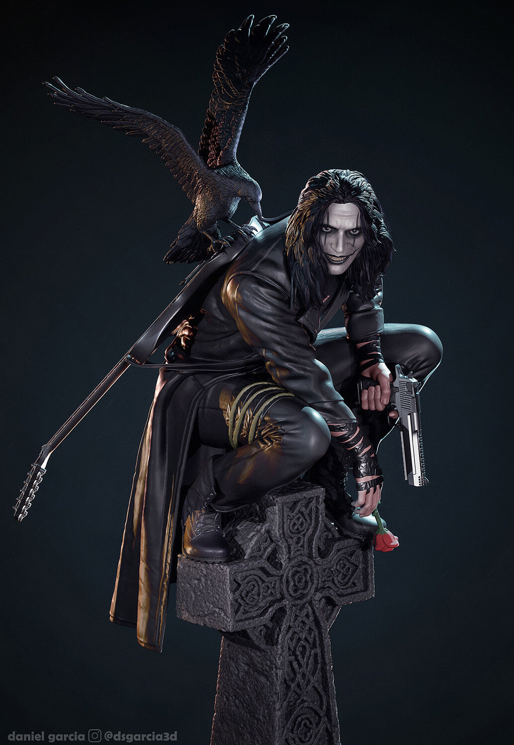 The Crow style Vengeful Spirit resin kit – Unpainted 3D Printed Model kit