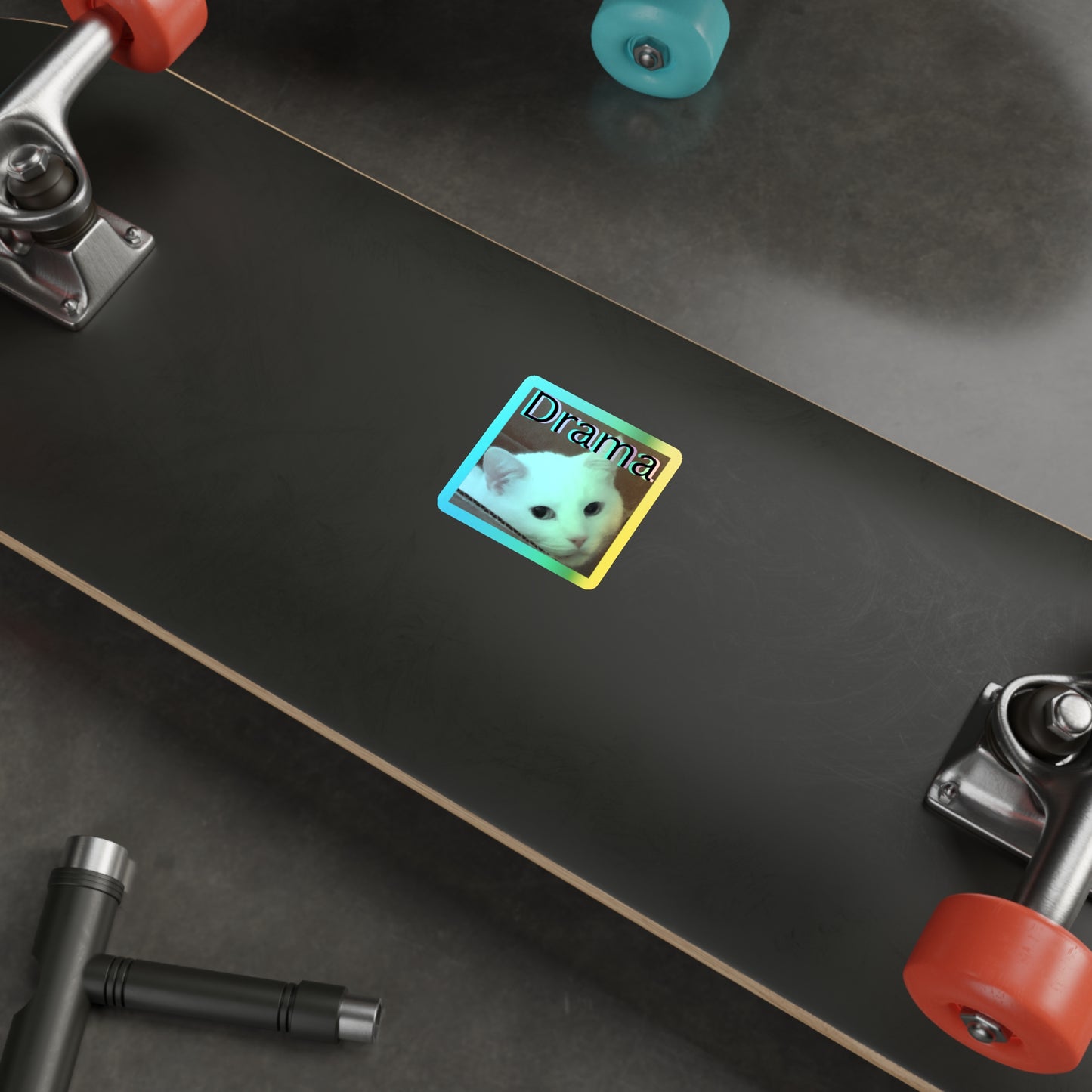 Drama Cat Kiss Cut Sticker – I cant believe you've done this