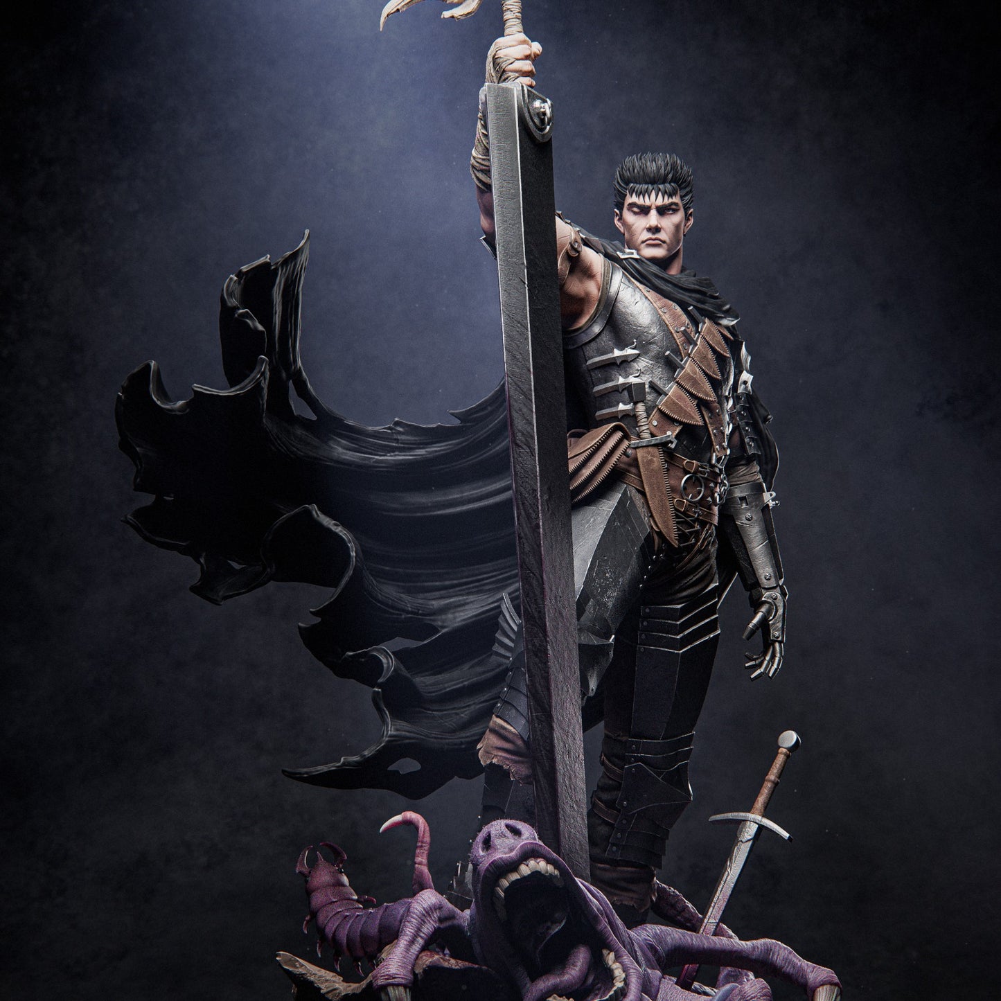 Guts style Black Swordsman resin kit – Unpainted 3D Printed Model kit