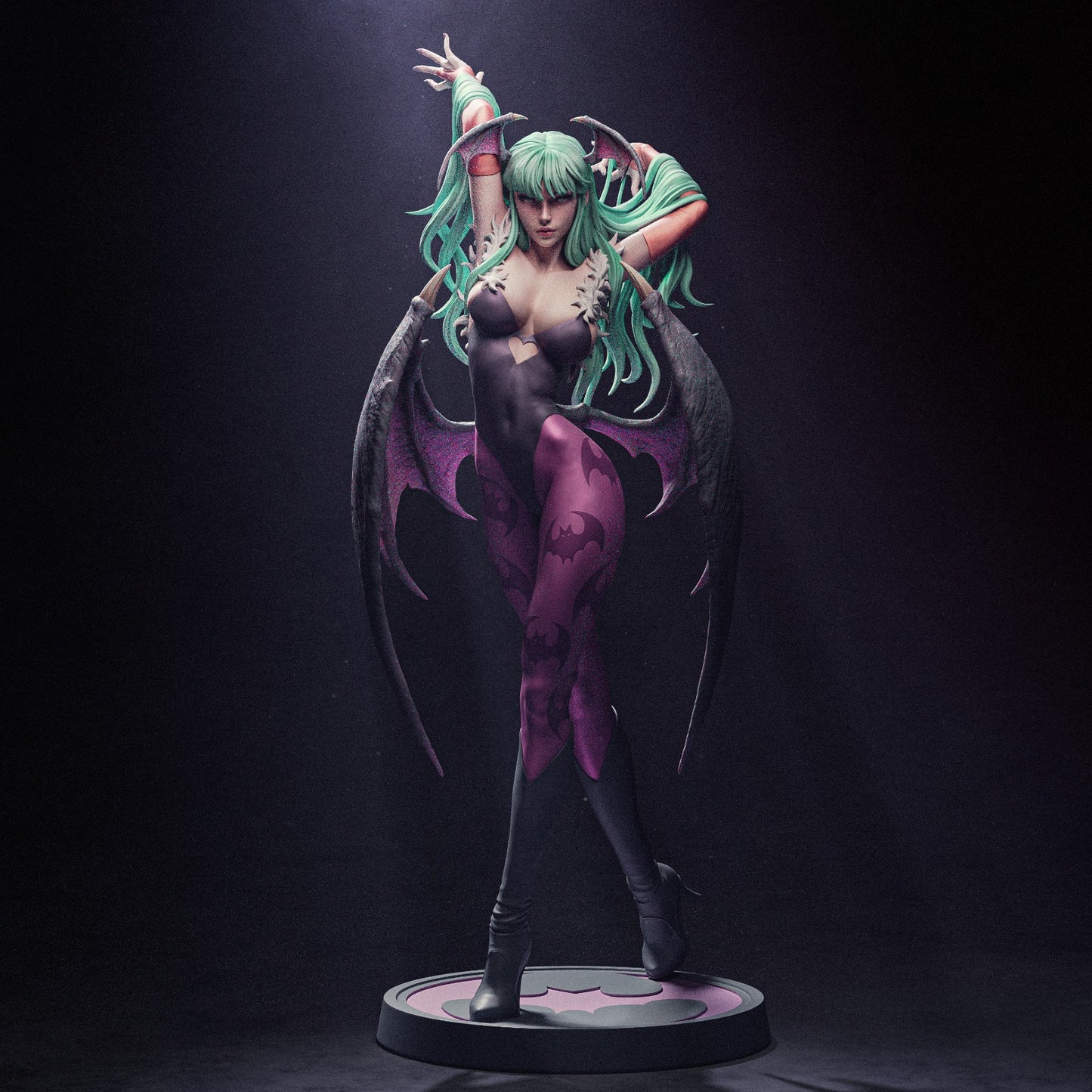 Morrigan Aensland style Succubus Queen resin kit – Unpainted 3D Printed Model kit