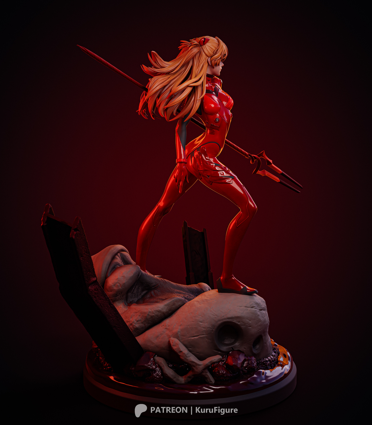 Angel Slayer Asuka Style Evangelion Unpainted Resin Garage Model Kit