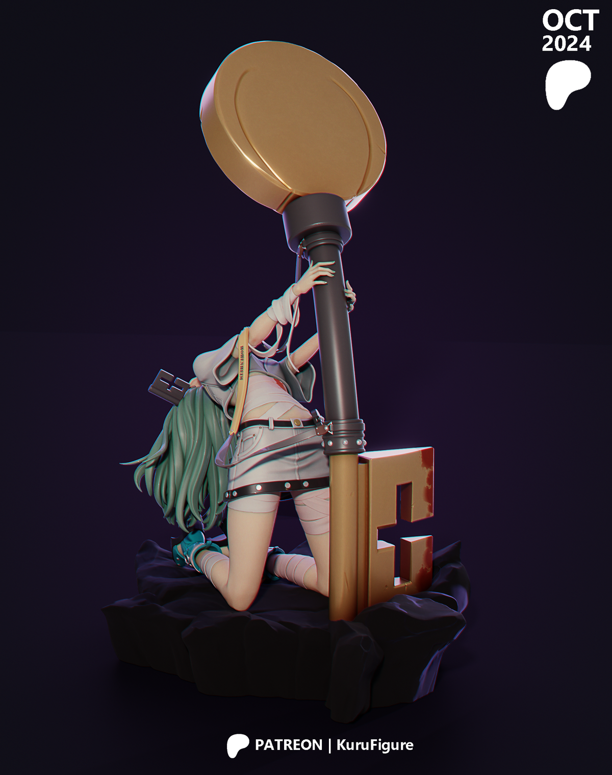 A.B.A Style Guilty Gear Unpainted Resin Garage Kit (1/6-1/12)
