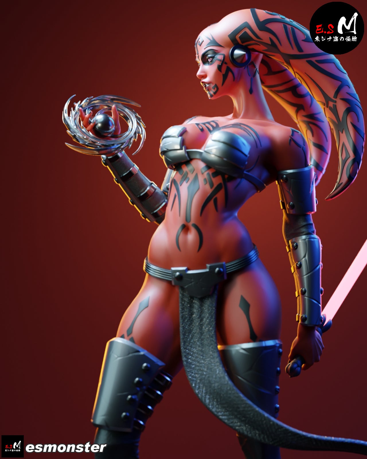 Commanding Darth Talon Style Star Wars Unpainted Resin Garage Kit (1/6-1/12)