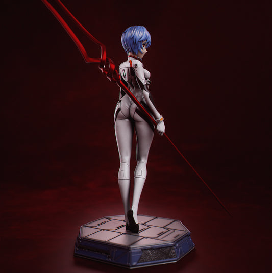 Rei Ayanami style resin kit – Unpainted 3D Printed Model kit