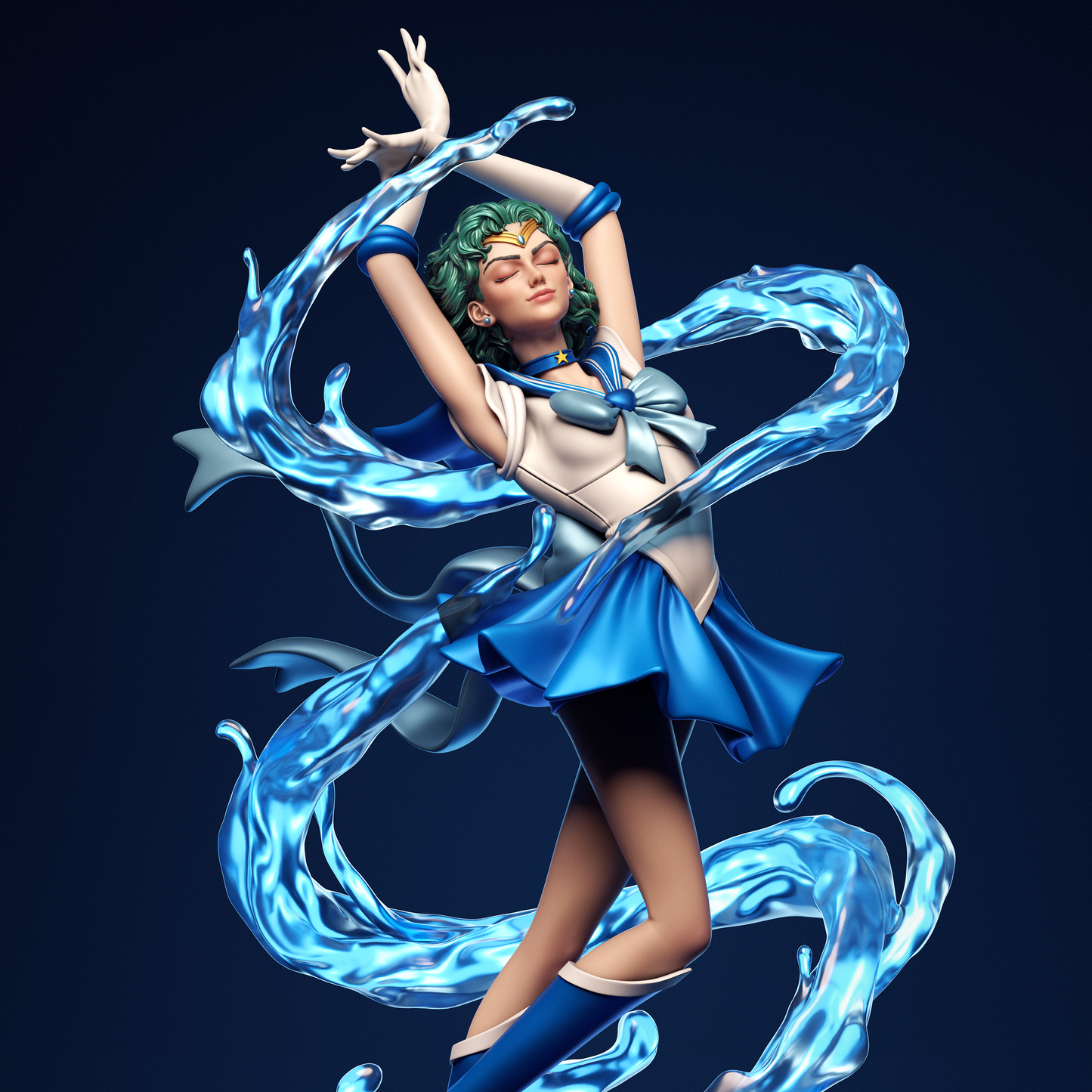 Sailor Mercury resin kit – Unpainted 3D Printed Model kit