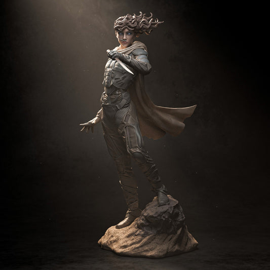 Chani style Desert Oracle Girl resin kit – Unpainted 3D Printed Model kit
