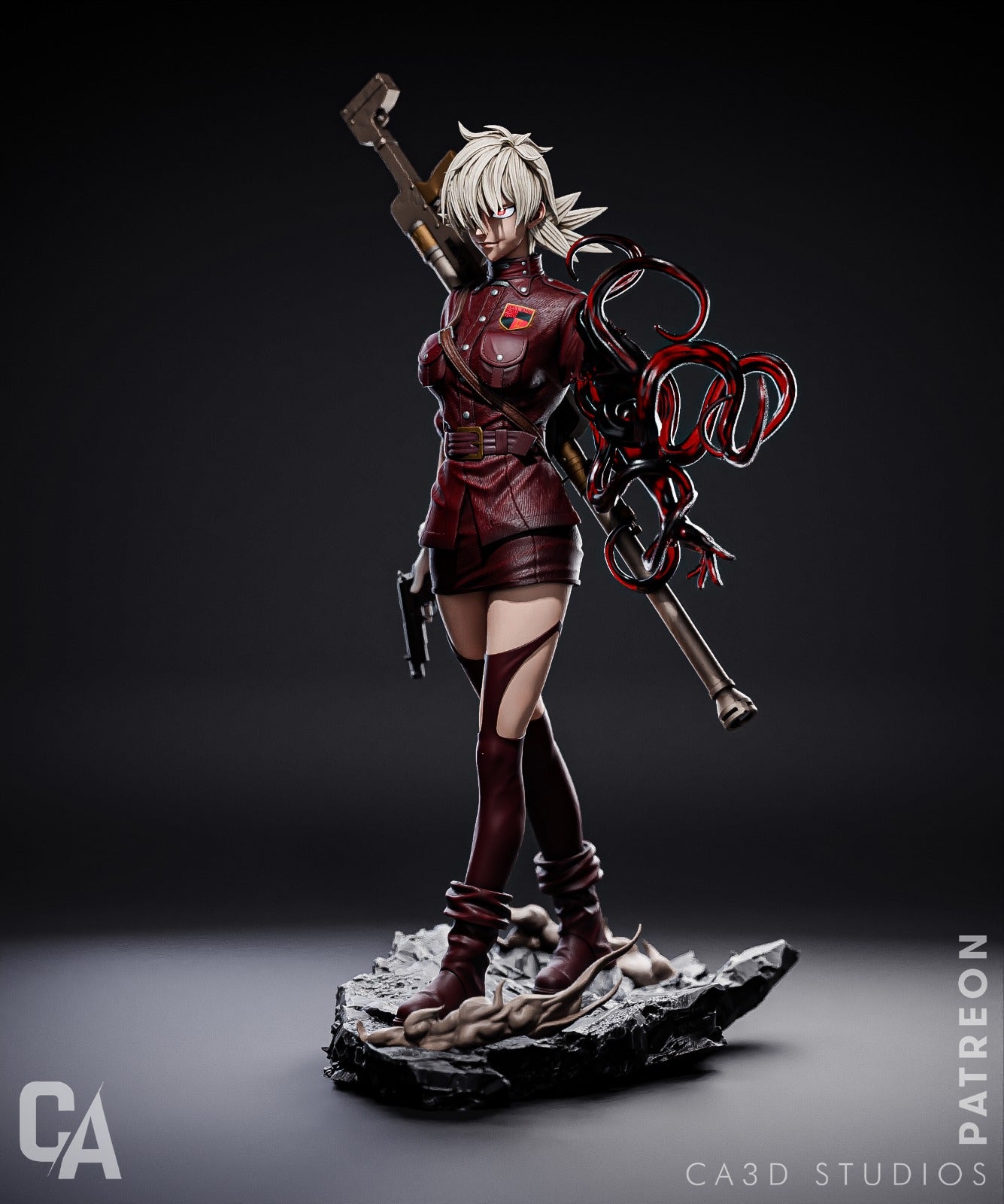 Seras Victoria style Nocturnal Soldier Girl resin kit – Unpainted 3D Printed Model kit
